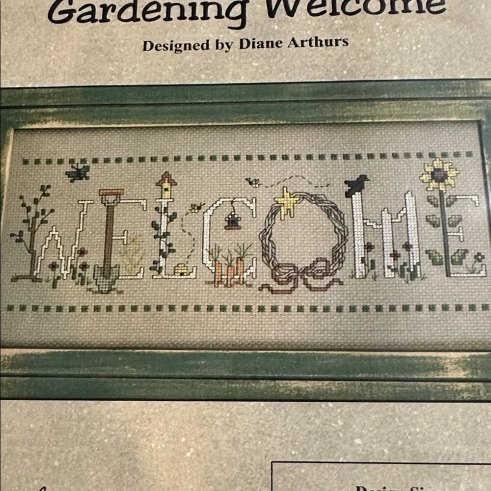 GARDENING WELCOME Cross Stitch Kit Imaginating by Diane Arthurs 4